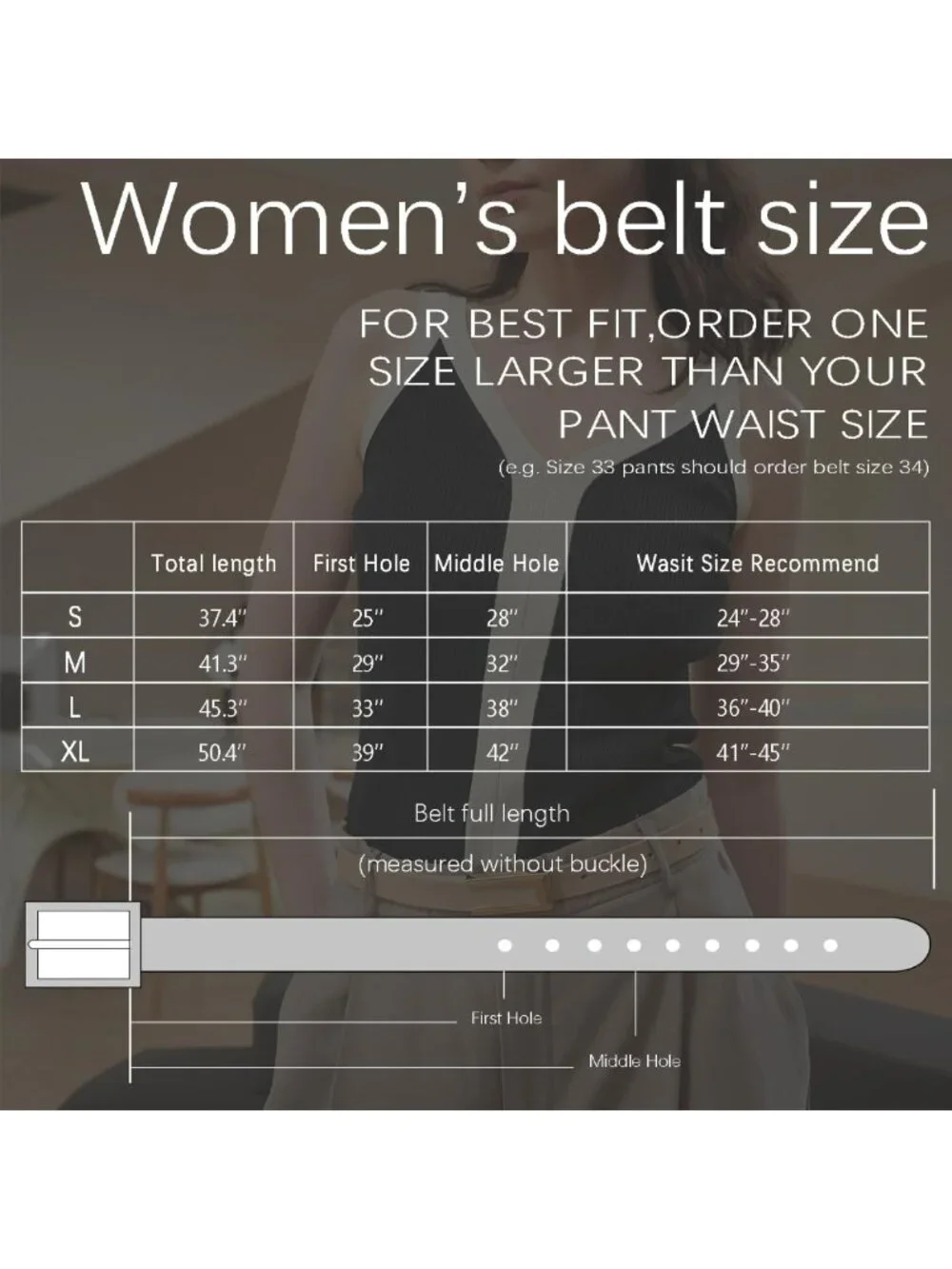Stylish Women's Skinny Leather Waist Belt for Dresses & Jeans with Gold Buckle